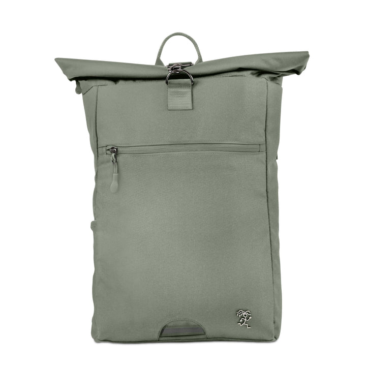 Rolltop Rucksack PIET mit Rückenzipper Hell Grün, Hell Grün