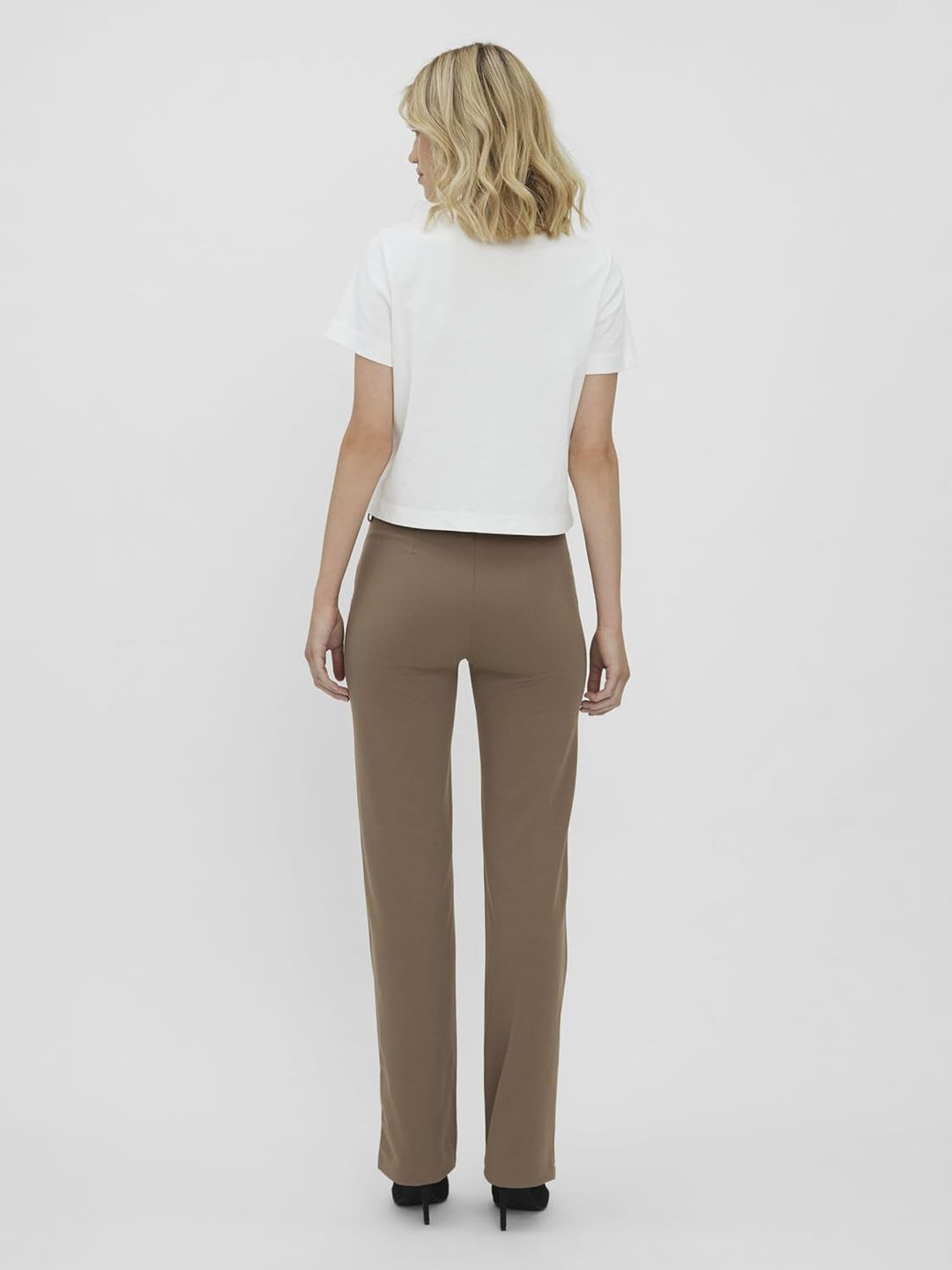 Vero Moda Female Hose VMZAMIRA Mittlere Taille Hose XS / 34L Fossil, XS / 34L Fossil