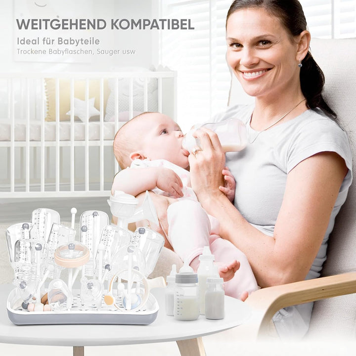 Termichy Trockenständer für Babyflaschen, Abtropfgestell für Flaschen, Saugern, Bechern und Zubehör,