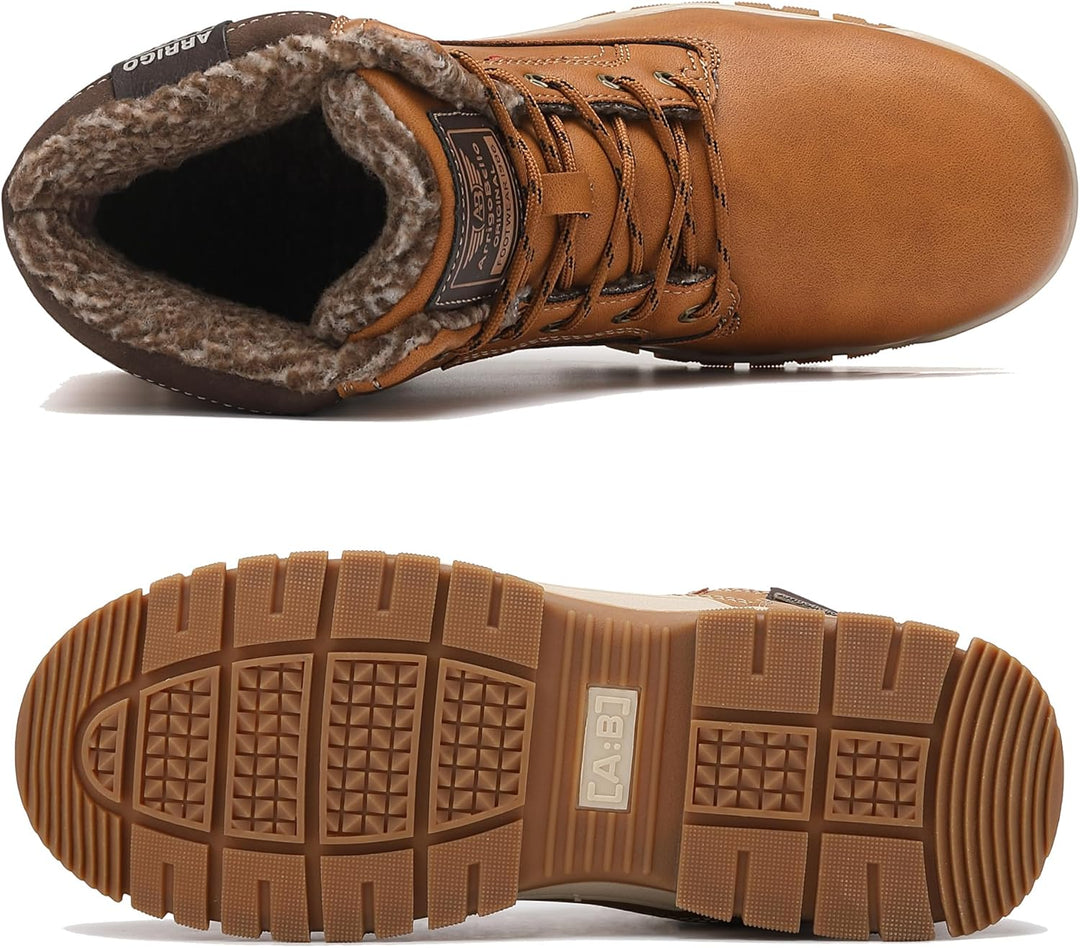 ARRIGO BELLO Winterstiefel Herren Winterschuhe Gefüttert Rutschfeste Warm Stiefel Gemütlich Trekking