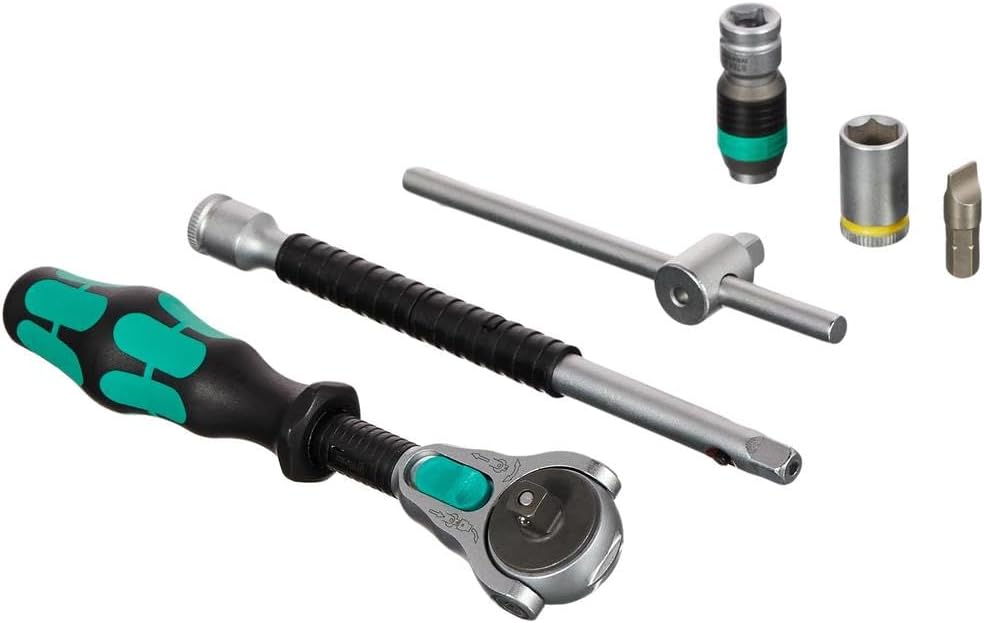 Wera 8100 SA 2 Zyklop Speed-Knarrensatz, 1/4 Zoll metrisch, Schwarz, 42-teilig, 05003533001 1/4 Zoll