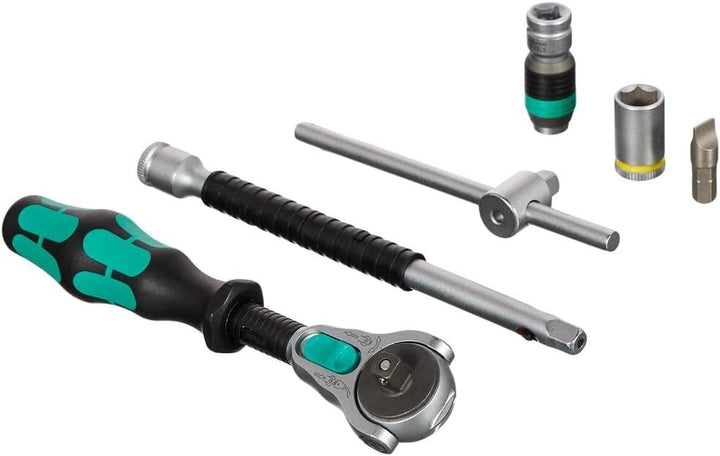 Wera 8100 SA 2 Zyklop Speed-Knarrensatz, 1/4 Zoll metrisch, Schwarz, 42-teilig, 05003533001 1/4 Zoll