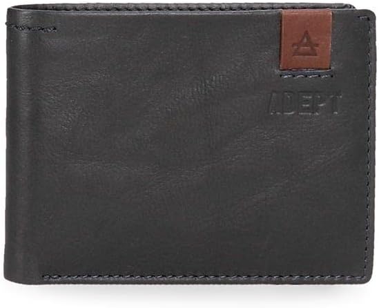 joumma Bags,s.l. Adept MAX Vertical Wallet with Einfache Geldbörse Blau, Einfache Geldbörse Blau