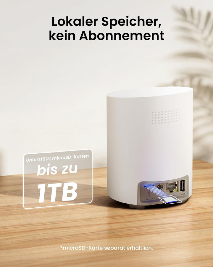 Reolink Home Hub Mini – Das All-in-One-Sicherheitszentrum mit lokalem Speicher, 2,4/5 GHz Dual-Band