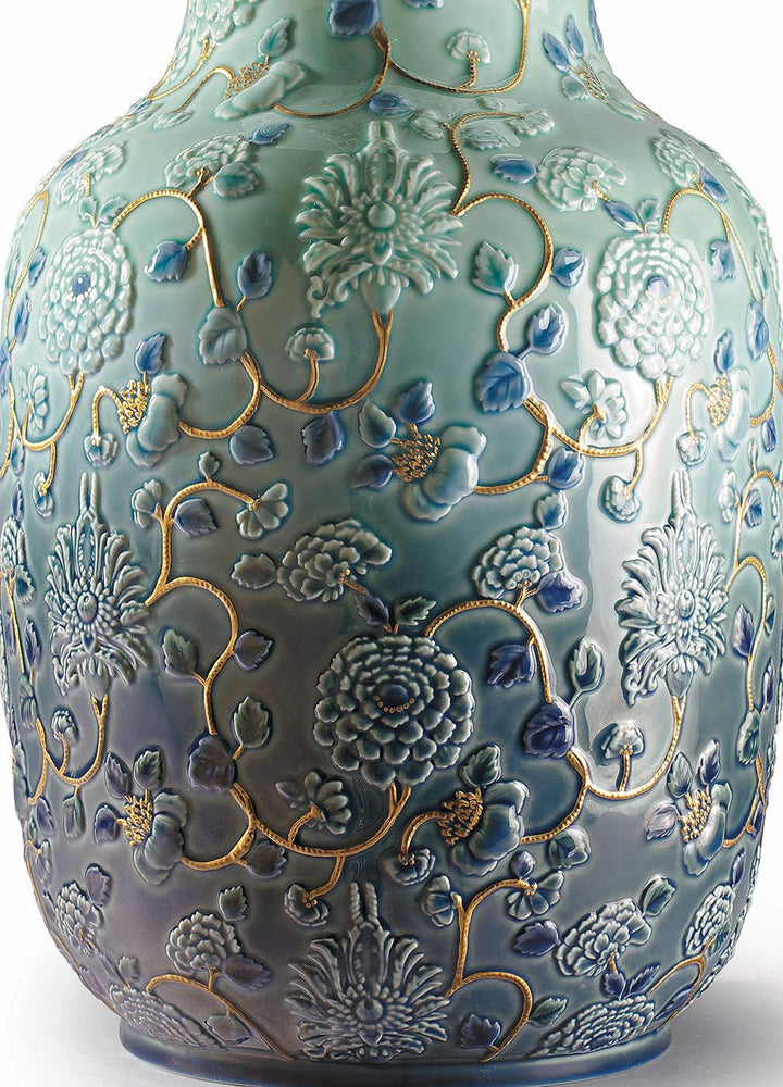LLADRÓ Vase Pfingstrosen. Vase. Porzellan.