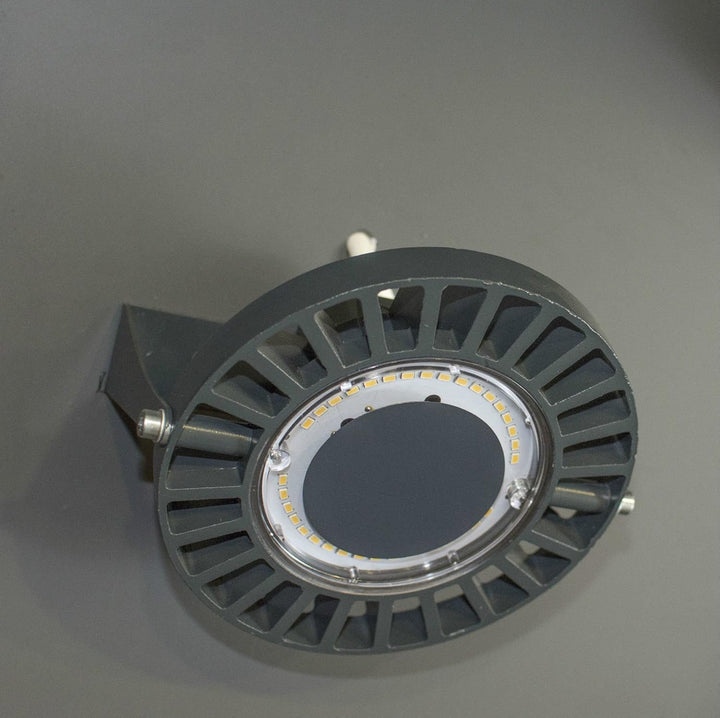 LED Flutlicht Laterne Fluter Lampen Leuchte LED NEU Lampe Beleuchtung IP 65 (Dunkelgrau 111mm 12W),