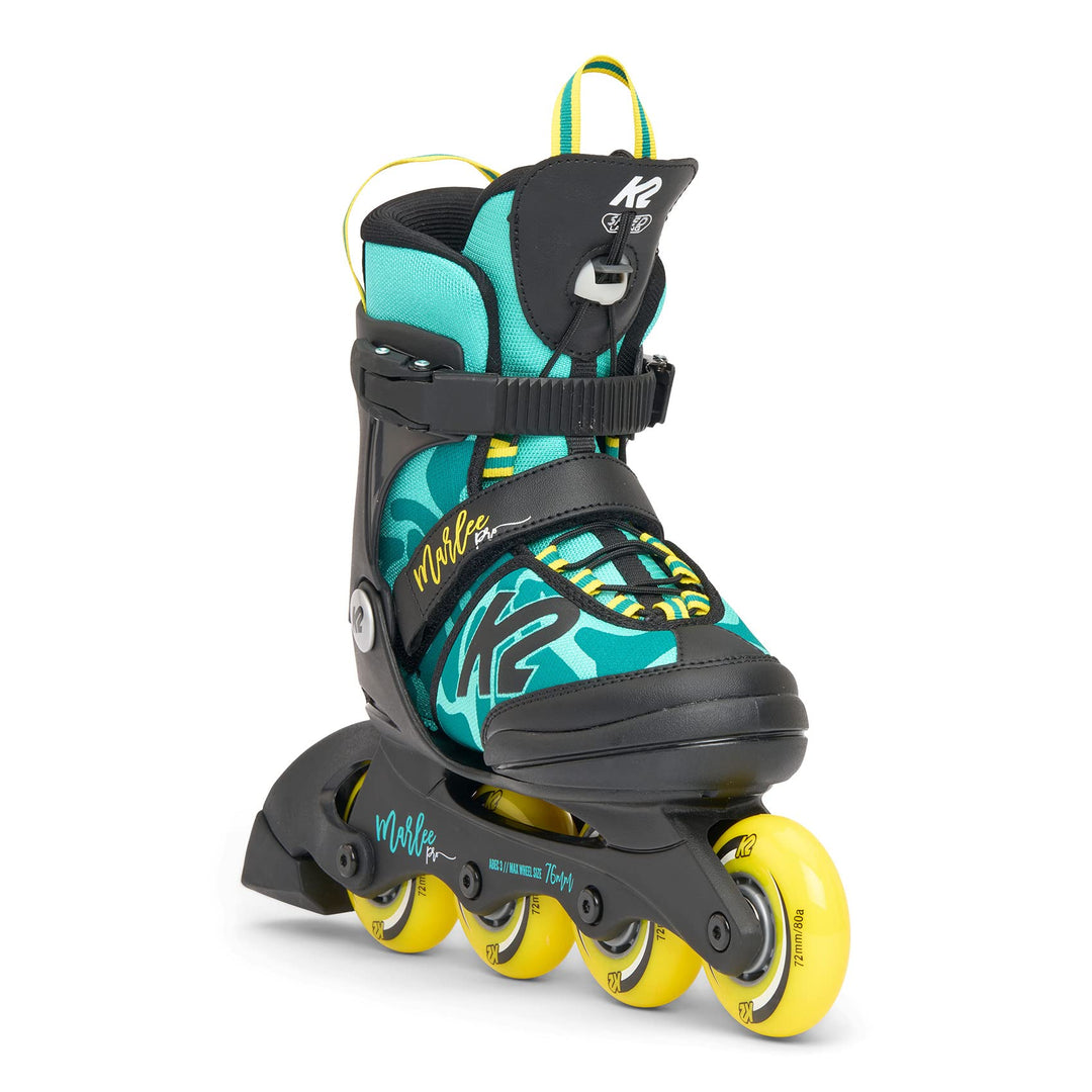 K2 Jungen Marlee Pro Inline Skates S (EU: 29-34 / UK: 10-1 / US: 11-2) green - yellow, S (EU: 29-34