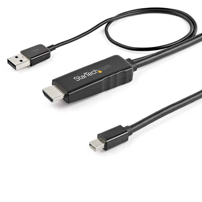 StarTech.com HDMI auf Mini DisplayPort Kabel (1m, 4K 30Hz, USB-powered, Mac und Windows, aktiver Ada