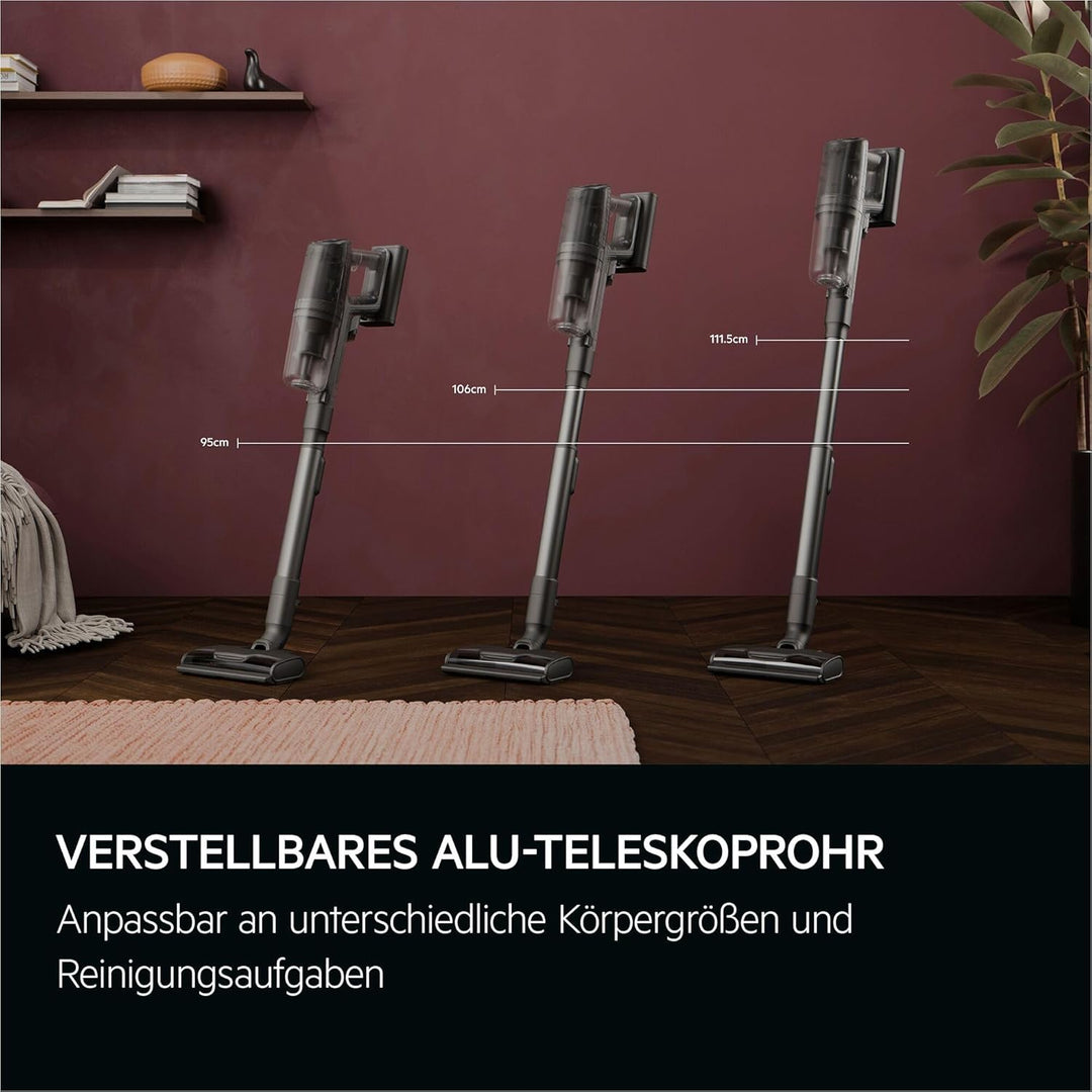 AEG Ultimate 8000 Akku Staubsauger mit Absaugstation, von Stiftung Warentest mit GUT (2,5), Auto‑Mod