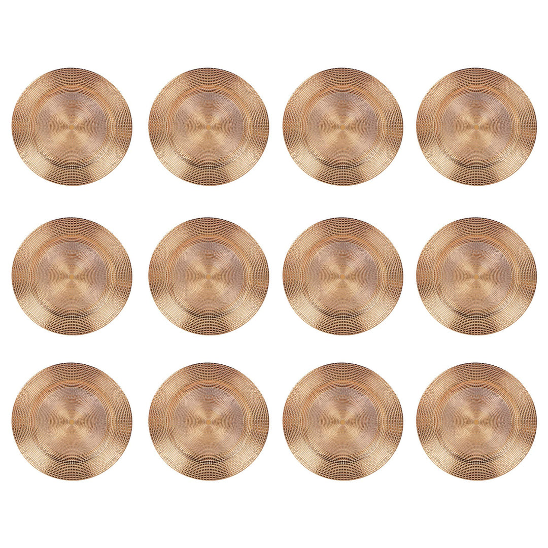 Weihnachts-Teller, Kunststoff, 33 cm Roségold - Mosaik Rose Gold - Mosaic 12, Rose Gold - Mosaic 12