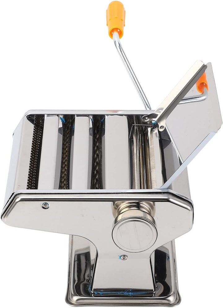Ejoyous Nudelmaschine Manuelle Nudelmaschine Edelstahl-Nudelmaschine Mit Einstellknopf Für Mehrere D