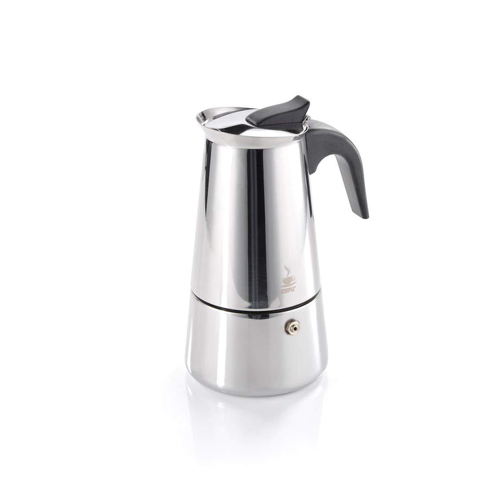 GEFU Der Original Espresso-Kocher Emilio - Premium Edelstahl Kaffee-Maschine für 6 Tassen Höchsten C