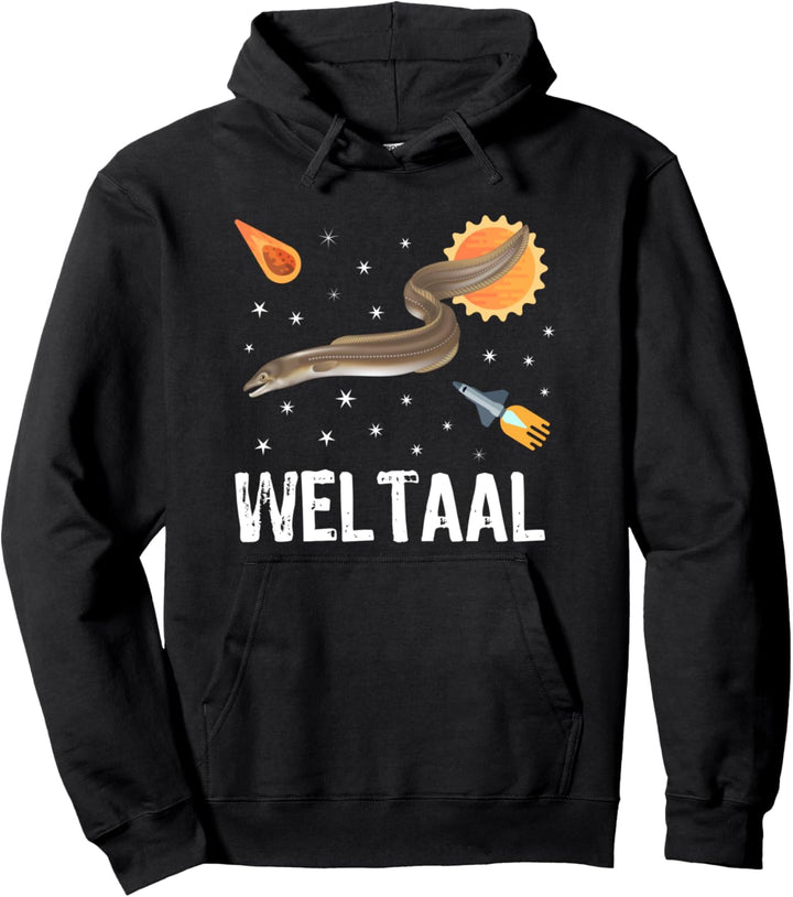 Lustiges Weltaal Angler Aal Wortspiel Pullover Hoodie