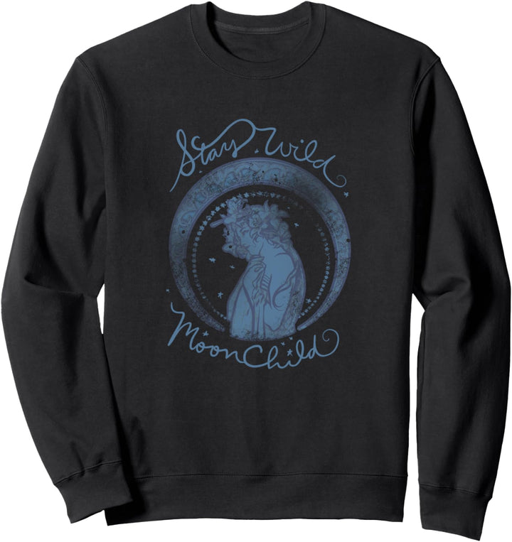 Stay Wild Moon Child Moonchild Mucha vintage art Sweatshirt