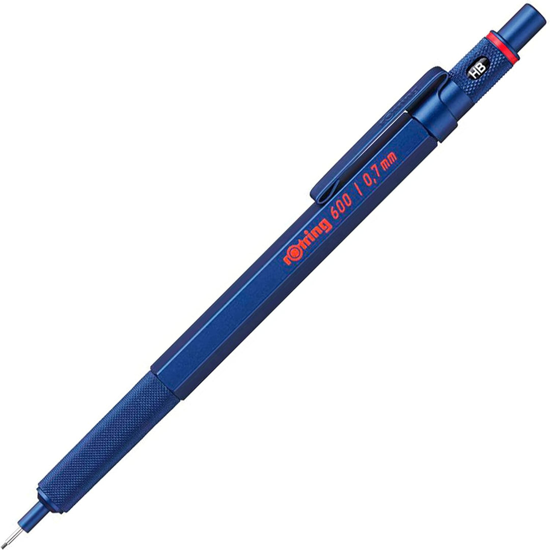 rOtring 600 Kugelschreiber | mittlere Spitze | Schwarze Tinte | Blauer Schaft | nachfüllbar &amp; 600 Dr