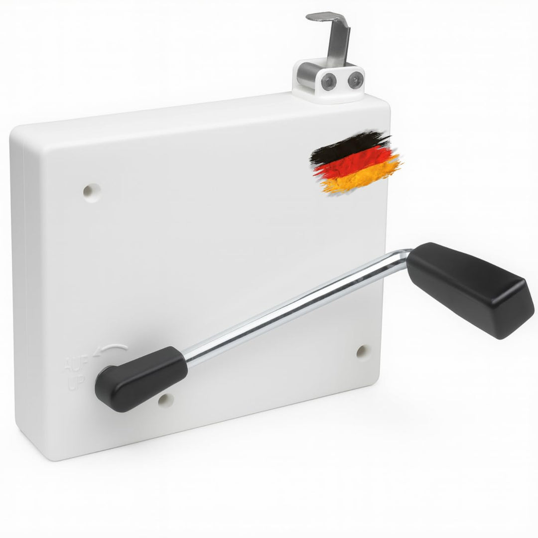 Rolladen Kurbelwickler Getriebewickler inkl. Kurbel für Gurte bis 16mm mit Einfädelautomatik 1 Stück