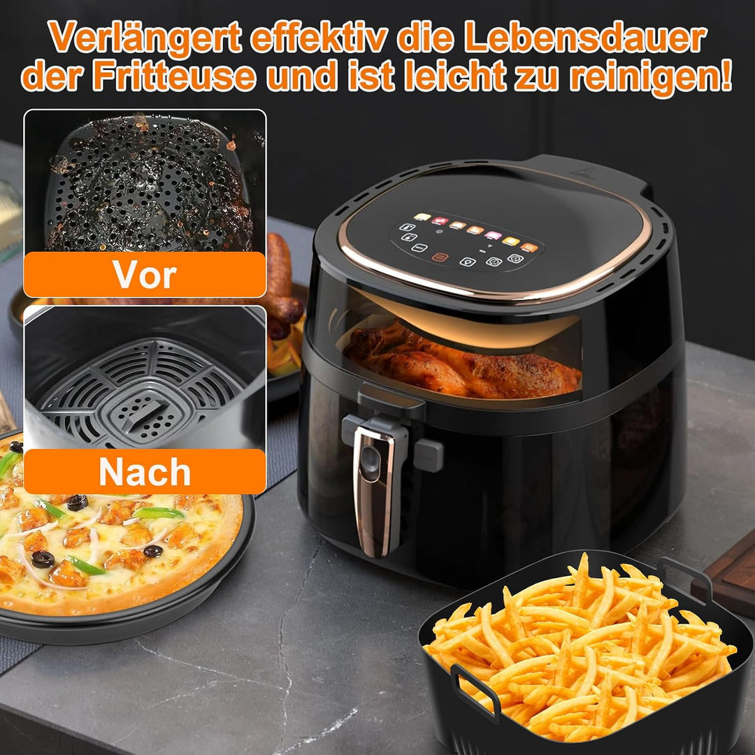 Heissluftfritteuse Zubehör für Philips Essential 4,1L (HD9200/HD9252/HD9255) - Wiederverwendbar, BPA
