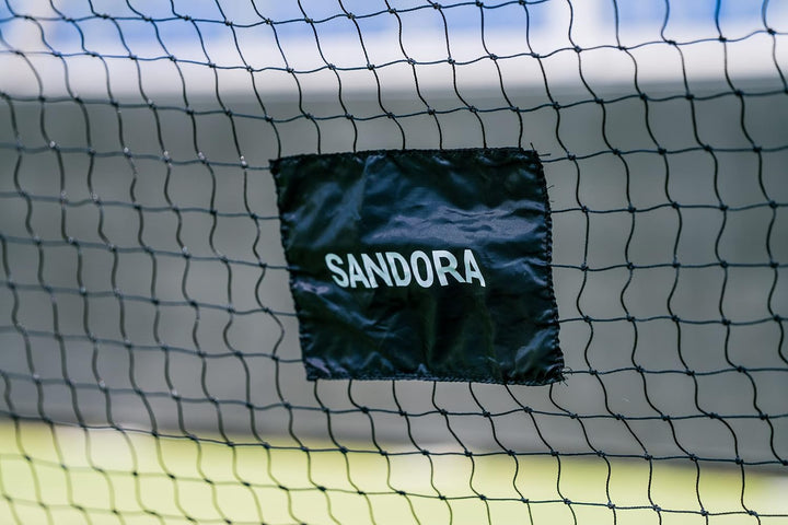 Sandora 22131 Fussballtor Ersatznetz schwarz/weiss kompatibel für viele Tore mit dem passenden Mass