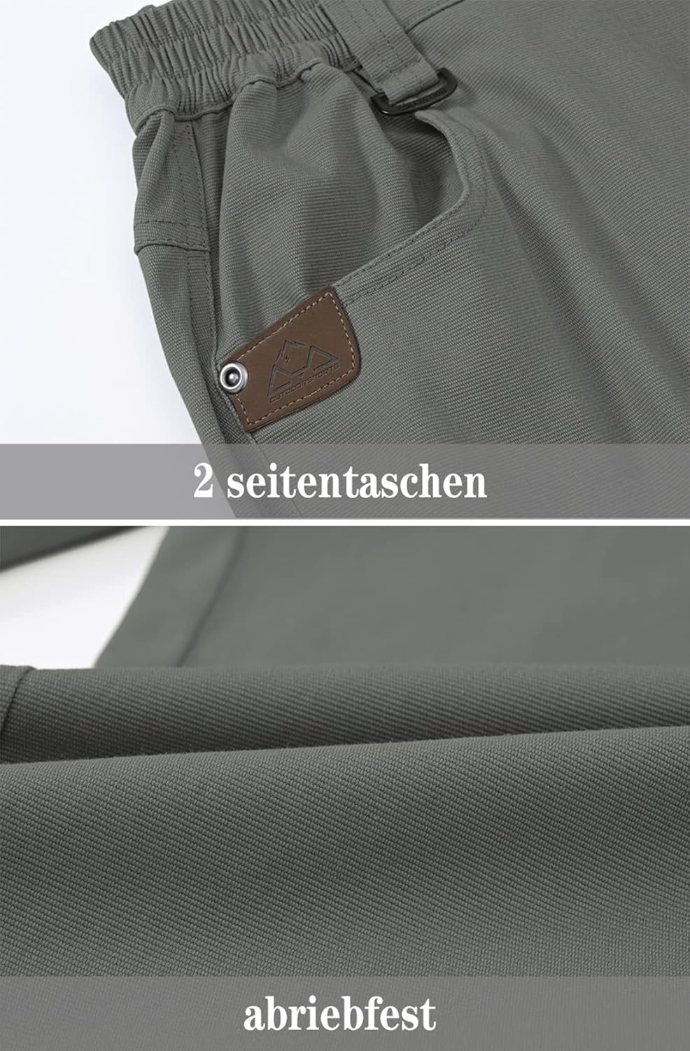 YSENTO Herren Cargohose Männer Arbeitshosen Stretch Chino Kargohosen Vintage Baggy Hosen Baumwolle 3