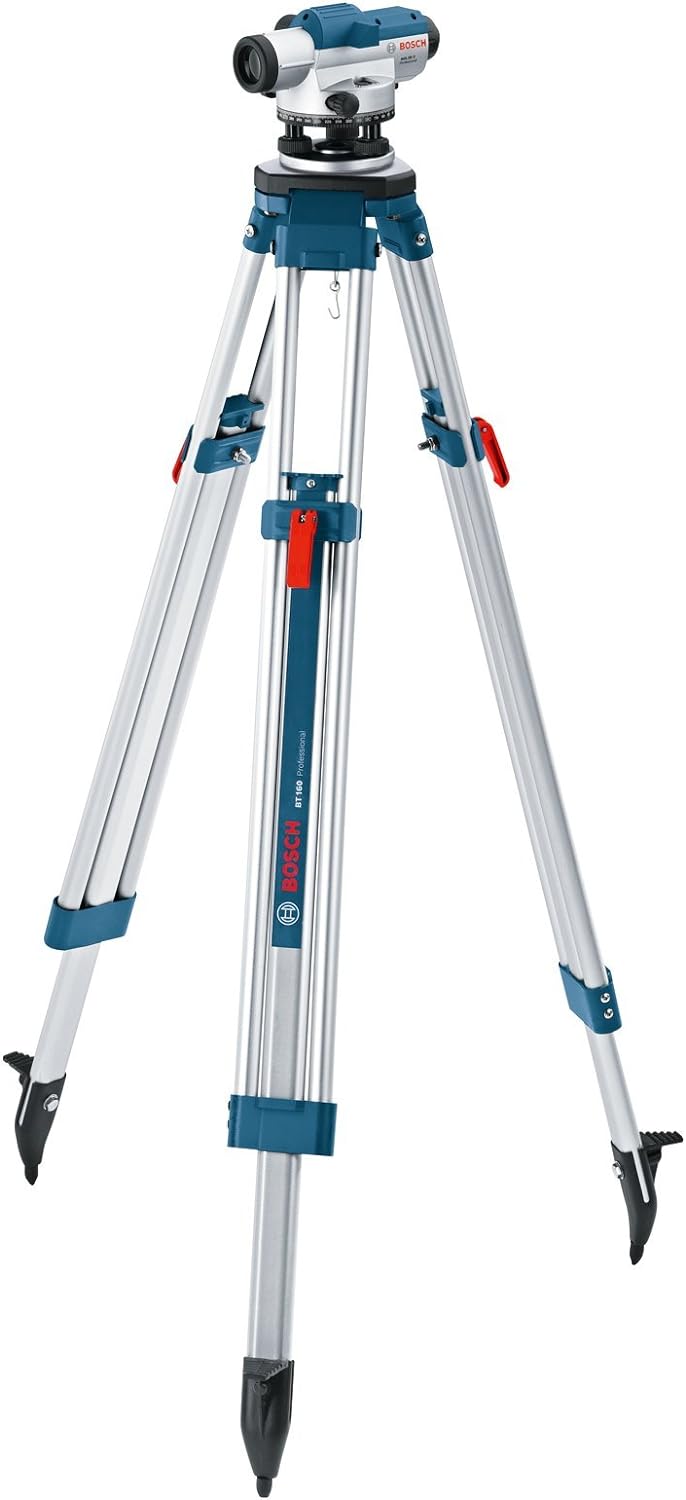 Bosch GOL 26 D Professional Optisches Nivelliergerät im Transportkoffer mit Stativ BT 160 Profession