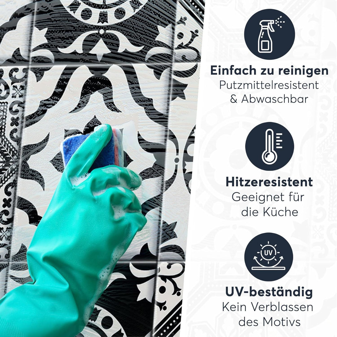 CREATISTO Mosaik-Fliesen Fliesensticker Fliesenfolie - Aufkleber Folie für Fliesen I Klebefliesen De