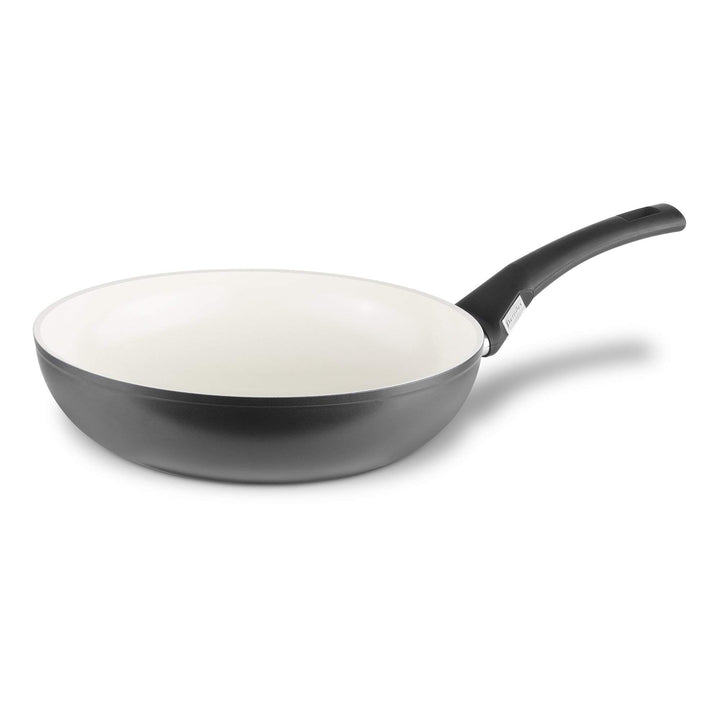 Berndes Balance Smart Induction Stielwok / Antihaft-Keramik / 28 cm / 3,45 l / cremeweiss /