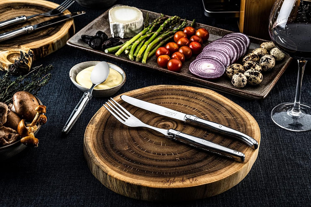 Laguiole Style de Vie Besteckset Premium Line, 24-teilig, Edelstahl, neues Modell