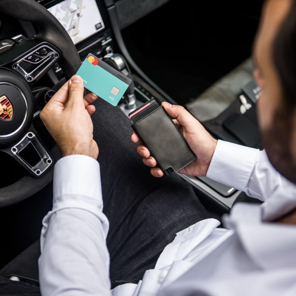 Ekster Parlament - Slim Leather Wallet - RFID Blocking - Quick Card Access Wacholdergrün, Wacholderg