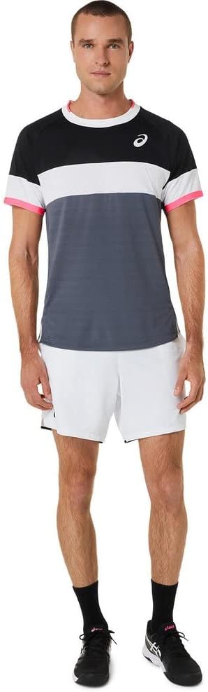 ASICS Herren Match Tennisshirt M Performance Black/Carrier Grey, M Performance Black/Carrier Grey
