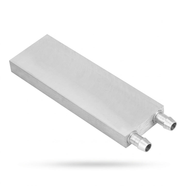 Bewinner Wasserkühlblock aus Aluminium für Flüssigwasserkühler, Kühlkörper-System, silberfarben, CPU