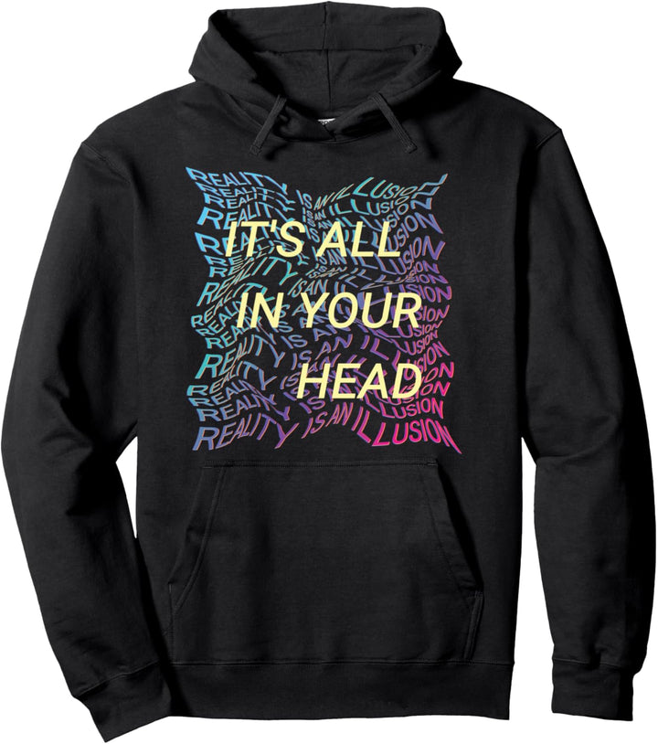 Vaporwave-Ästhetik Retro Pastell Glitch Panne Realität Kopf Pullover Hoodie