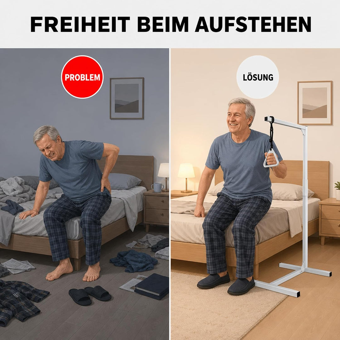 ATC Handels GmbH Bettaufrichter, Bettgalgen, Aufrichthilfe - Höhe 170 cm - max. Belastung ca. 90 kg