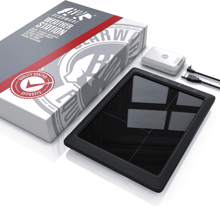 CSL - Wetterstation mit Farbdisplay und Aussensensor, 20 cm LCD Farbdisplay - Luftdruck Barometer Te