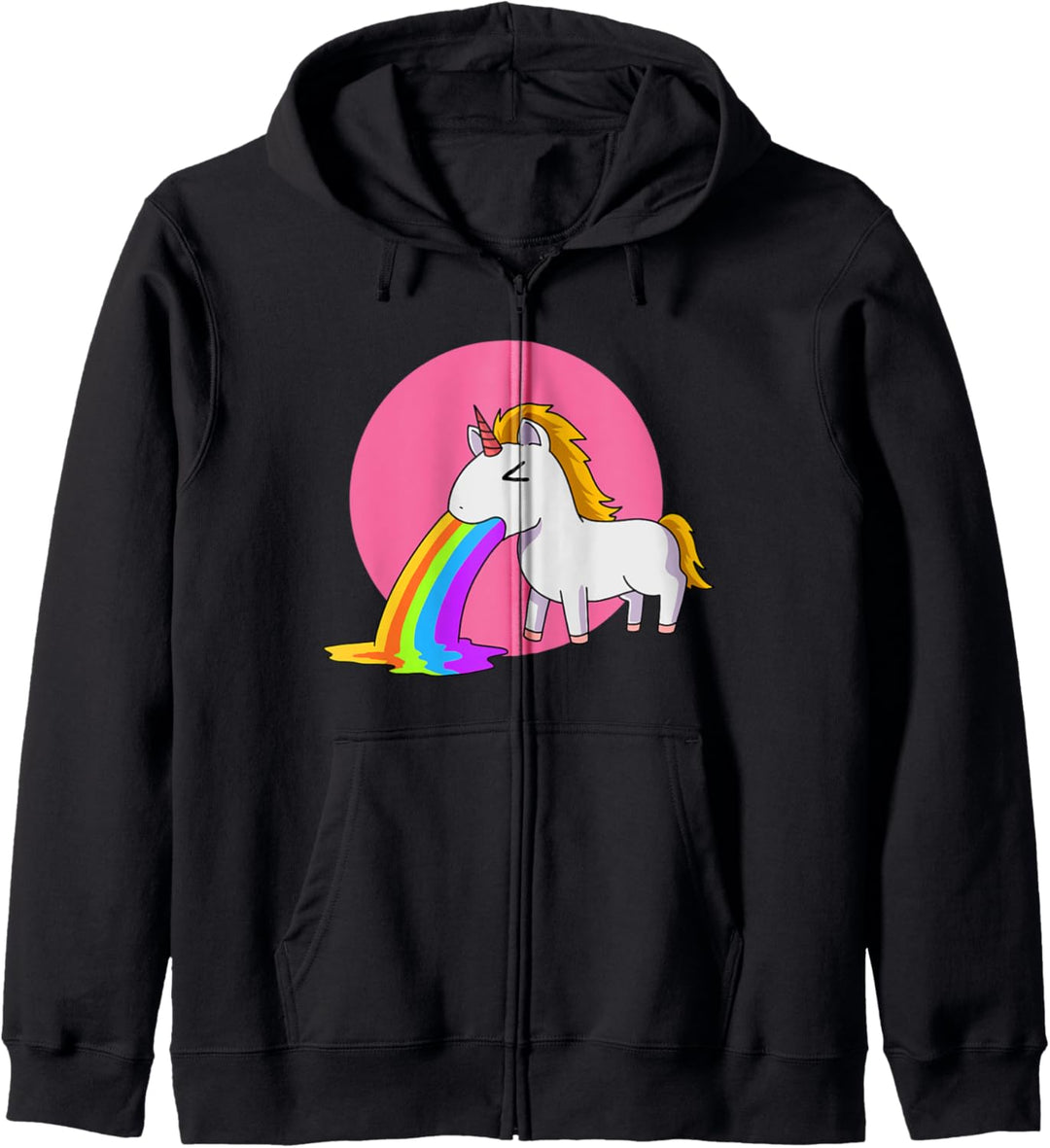 Einhorn Krank Regenbogen Kapuzenjacke