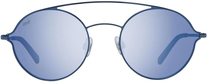 Web Unisex-Erwachsene WE0220 90X 56 Brillengestelle, Blau (Blu LucBlu Specchiato), 56.0