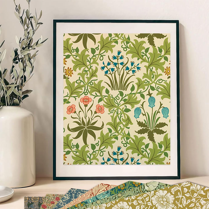 Scrapbook Papier Blumen Muster Doppelseitiges Bastelpapier, 30,5x30,5 cm/12x12 in Frühling Motivpapi