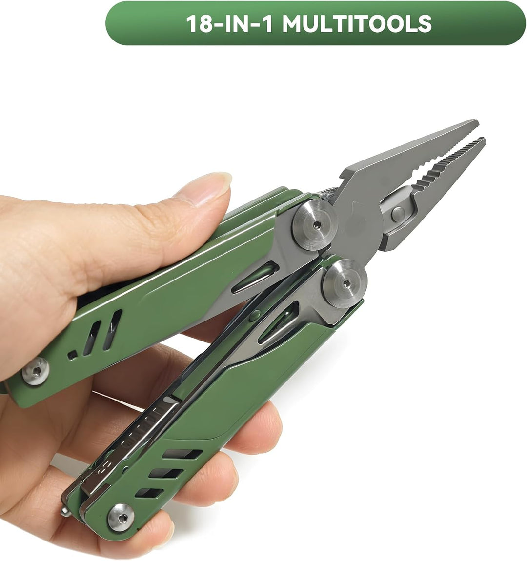18-in-1-Multitool mit Klinge aus Edelstahl, ein multifunktionales EDC-Werkzeug für Männer - ideal zu