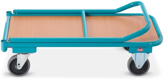 Ameise Magazinwagen | 200 kg Tragkraft | HxBxT 91 x 45 x 95 cm | Ladefläche BxT 45 x 85 cm | 4 TPE-R