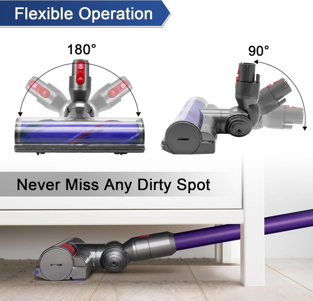 Elektrische Bürste kompatibel für Dyson V7 V8 V10 V11 V15，Turbinenbodendüsen mit Direktantrieb Reini