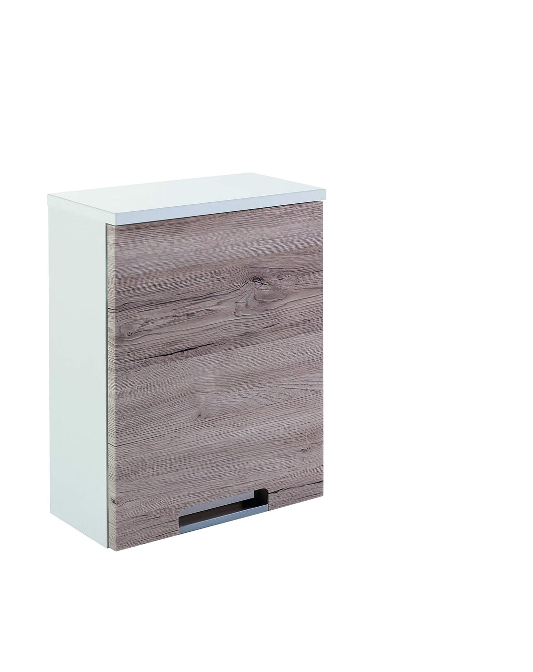 Schildmeyer Rilana 130474 Hängeschrank, weiss Glanz/Eiche Sanremo Dekor, 46,5 x 33 x 16,5 cm Weiss G