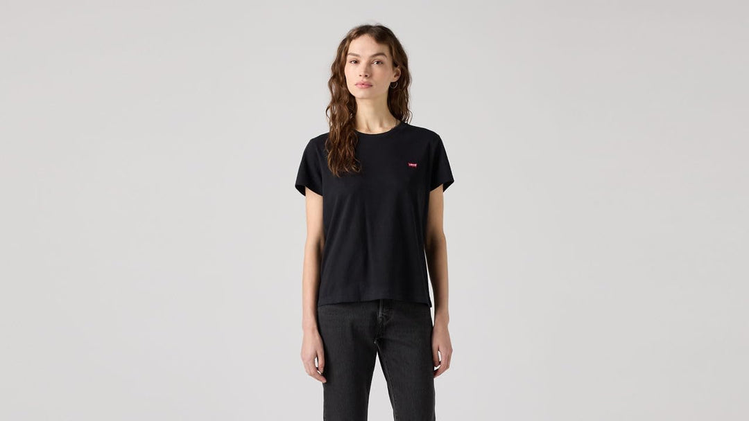 Levi's Damen Perfect Tee T-Shirt XXS Mineral Black, XXS Mineral Black