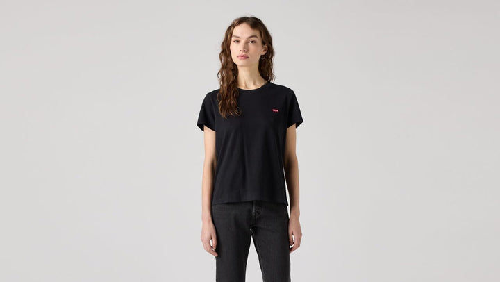 Levi's Damen Perfect Tee T-Shirt XXS Mineral Black, XXS Mineral Black