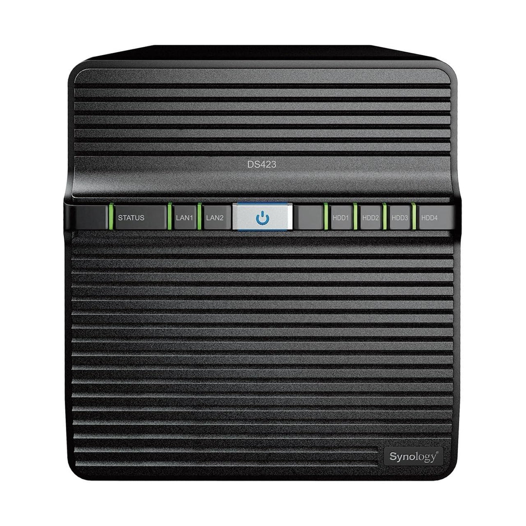 Synology DS423 4-Bay Diskstation NAS (Realtek RTD1619B 4-Core 1.7 GHz 2GB DDR4 Ram 2xRJ-45 1GbE LAN-