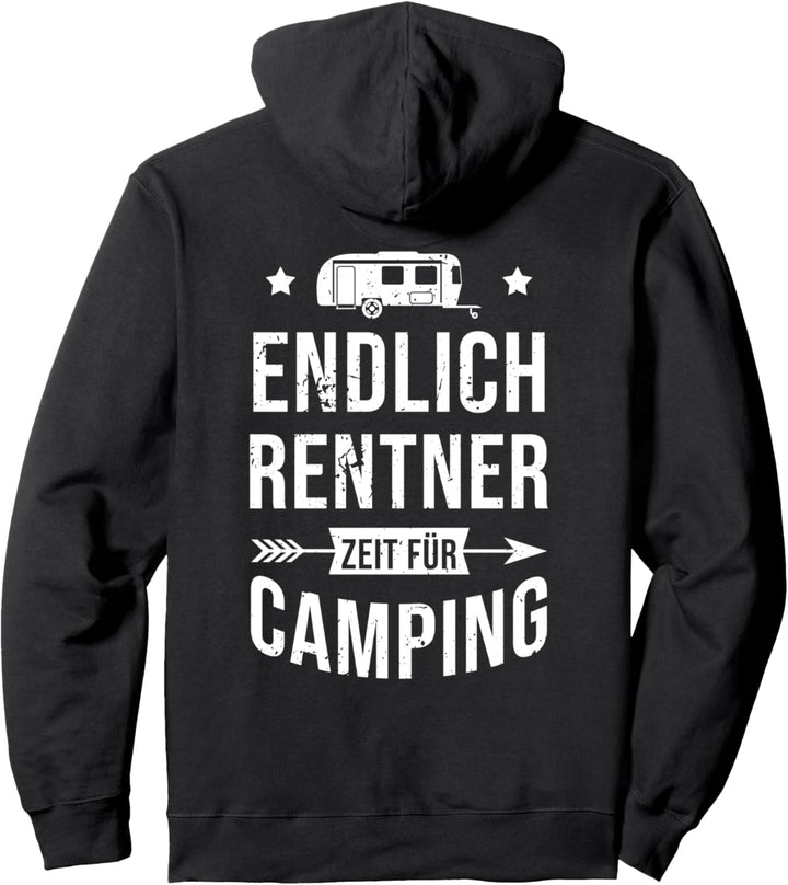 Endlich Rentner Zeit für Camping Camper Wohnwagen Pullover Hoodie
