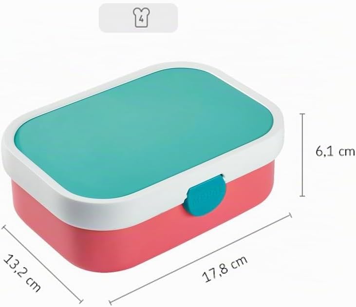 Mepal - Lunchbox Campus - Bento Lunchbox Für Kinder - Brotdose Mit Bento-Fach &amp; Gabel - Meal Prep Bo