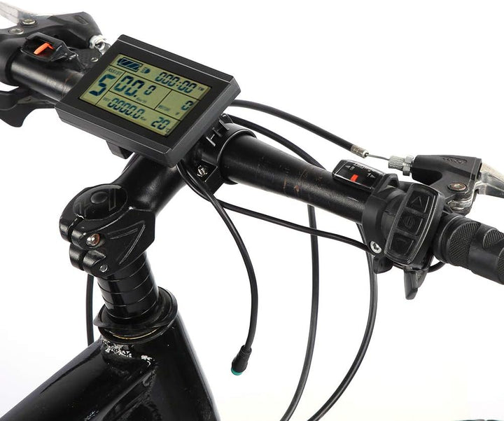 24-V-36-V-48-V-LCD-Display E-Bike Digital Meterm, Fahrradumbau KT-LCD3U Horizontaler Schwarzweiss-LC