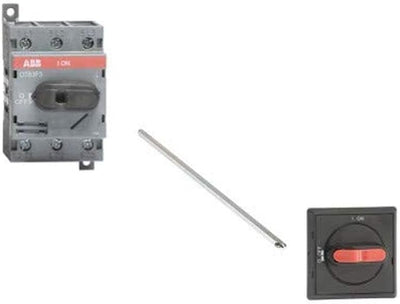 ABB OT63F3 1SCA105332R1001 Lasttrennschalter 3-polig 63A m. schwarzem Knebelgriff, Grau