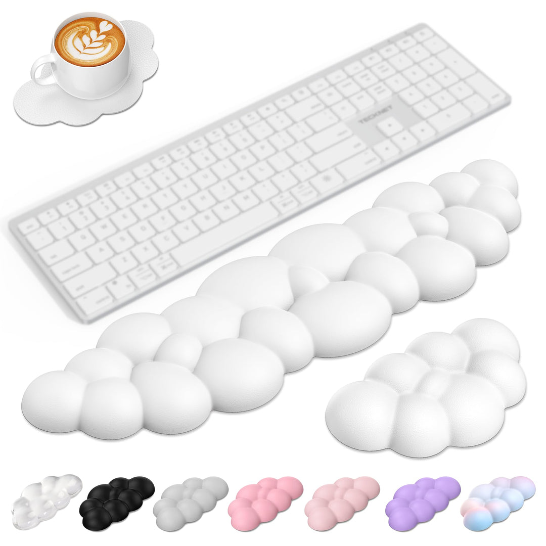 TECKNET Wolke Handballenauflage Tastatur, Ergonomisches & Entspannendes Handgelenk: Memory-Schaum mi
