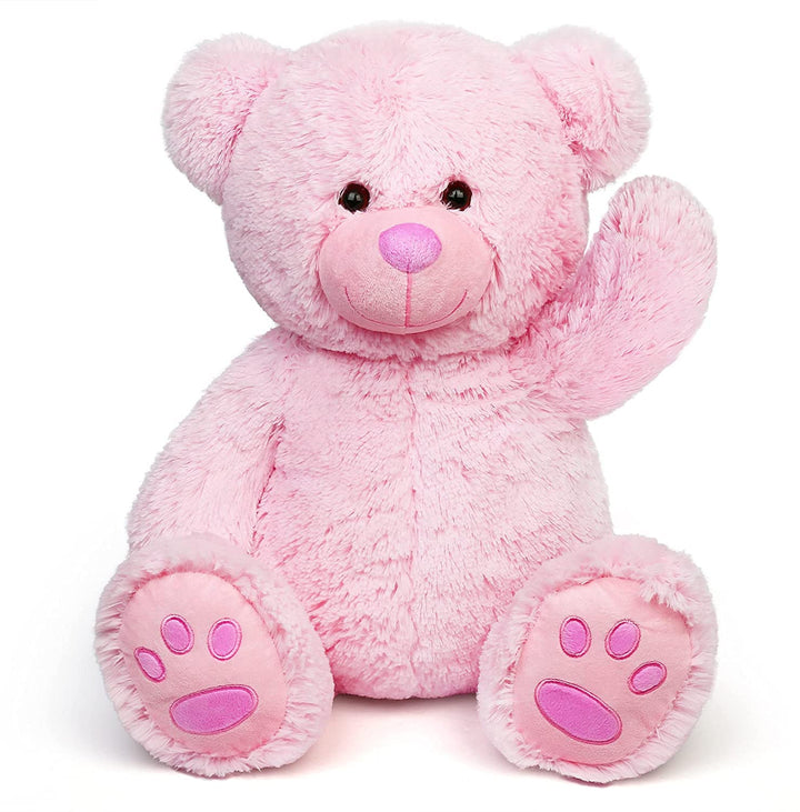 LotFancy Teddybär Kuscheltier 50cm, Plüschtier Stofftier Teddy, Süsses Geschenk für Kinder Mädchen F