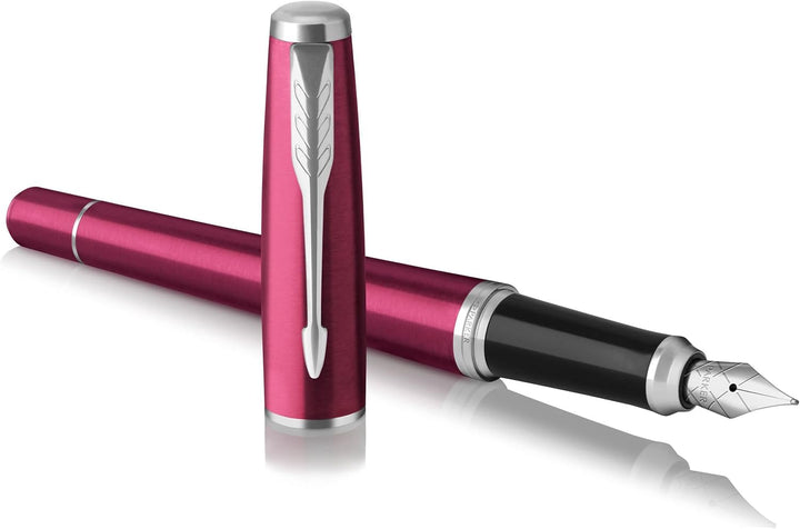 Parker Urban-Füller | Vibrant Magenta | Federstärke M | mit blauer Tinte Geschenkbox Mittelstarke Fe